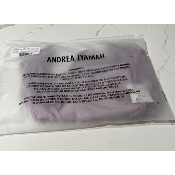 NWT Andrea Iyamah Salama Lilac High-Rise Bikini Bottom High-Leg Cut XXL - Picture 5 of 12